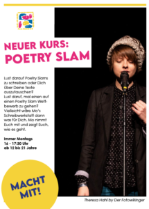 Neuer Kurs im Haus am Anger: Poetry Slam